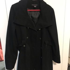 New York and Company Black Pea Coat